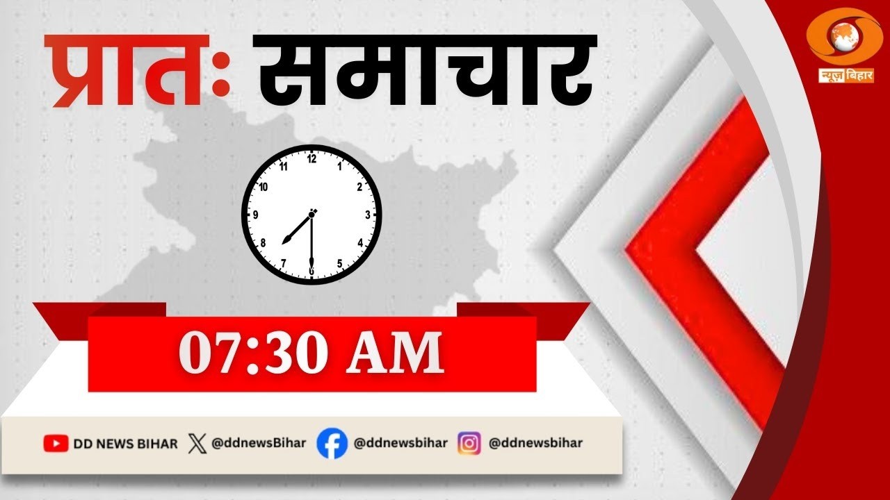 🔴LIVE- प्रातः समाचार || HINDI || Time - 07:30 AM to 07:45 AM || DATE- 13.03.2026