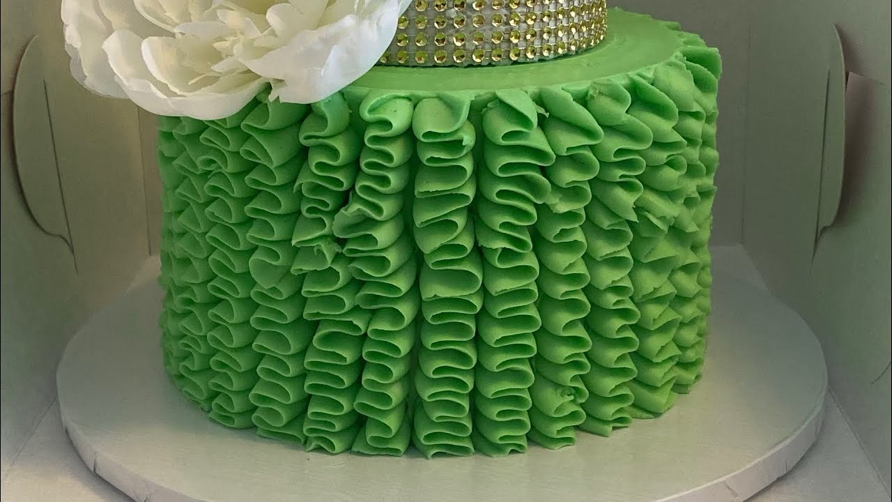 Para principiantes| Técnica Ruffles 💚| Punta 104🧁
