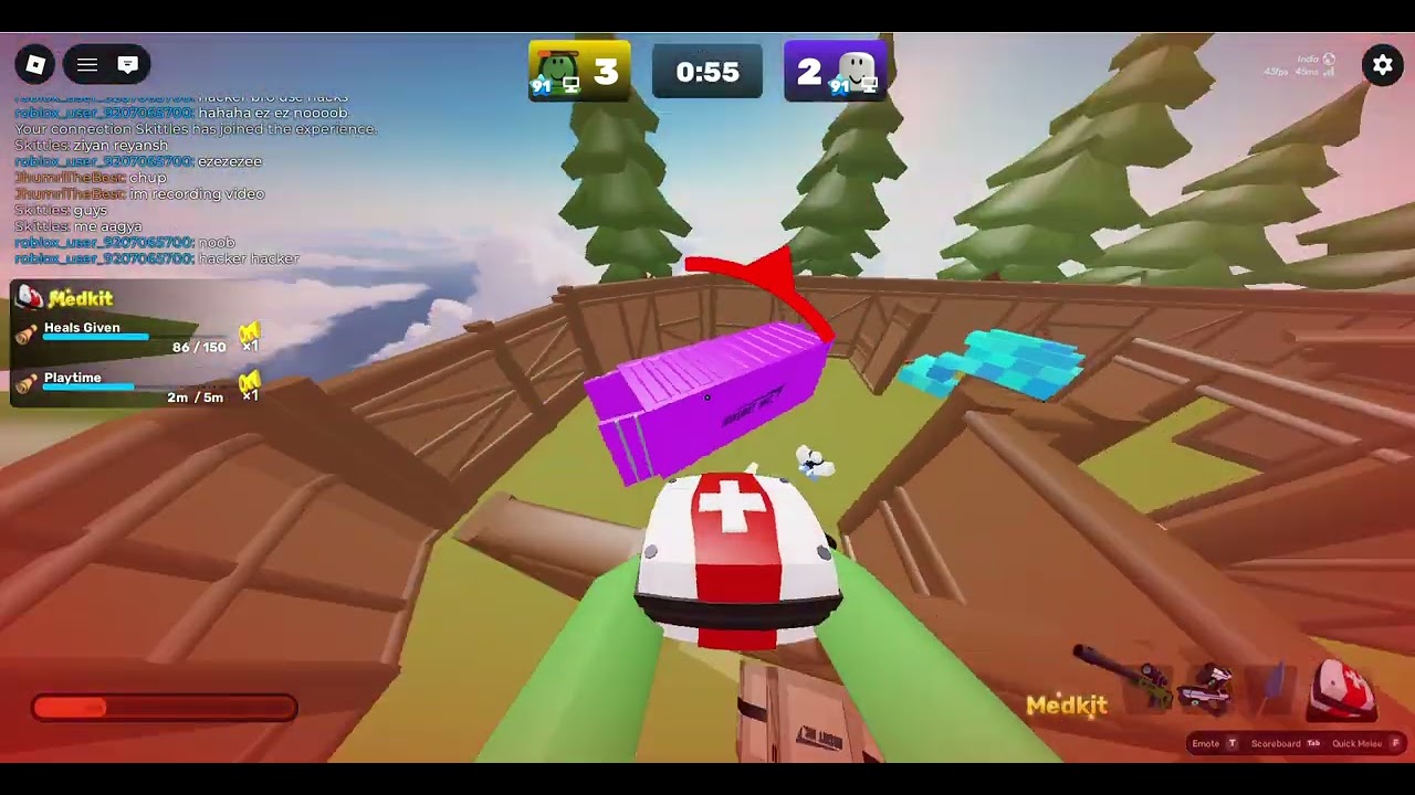 When your opponent is 'Super toxic' in Roblox Rivals