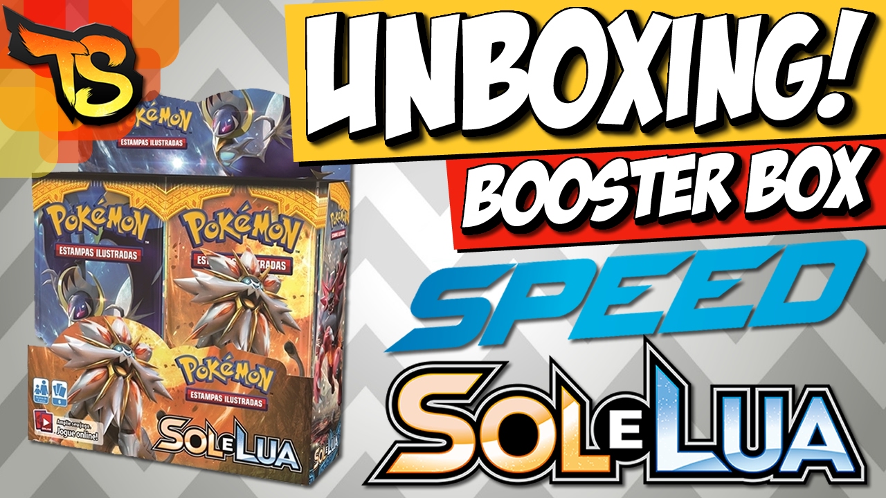 SPEED UNBOXING SOL E LUA BOOSTER BOX! - Pokémon TCG