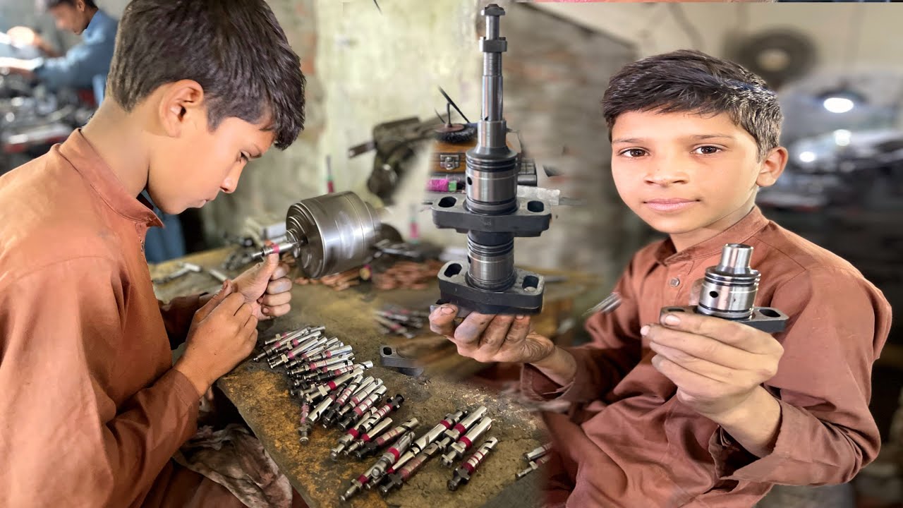 Restoration OF Diesel Pump Plunger || Reconditioning & Facing Pump Plunger || Amazing technology