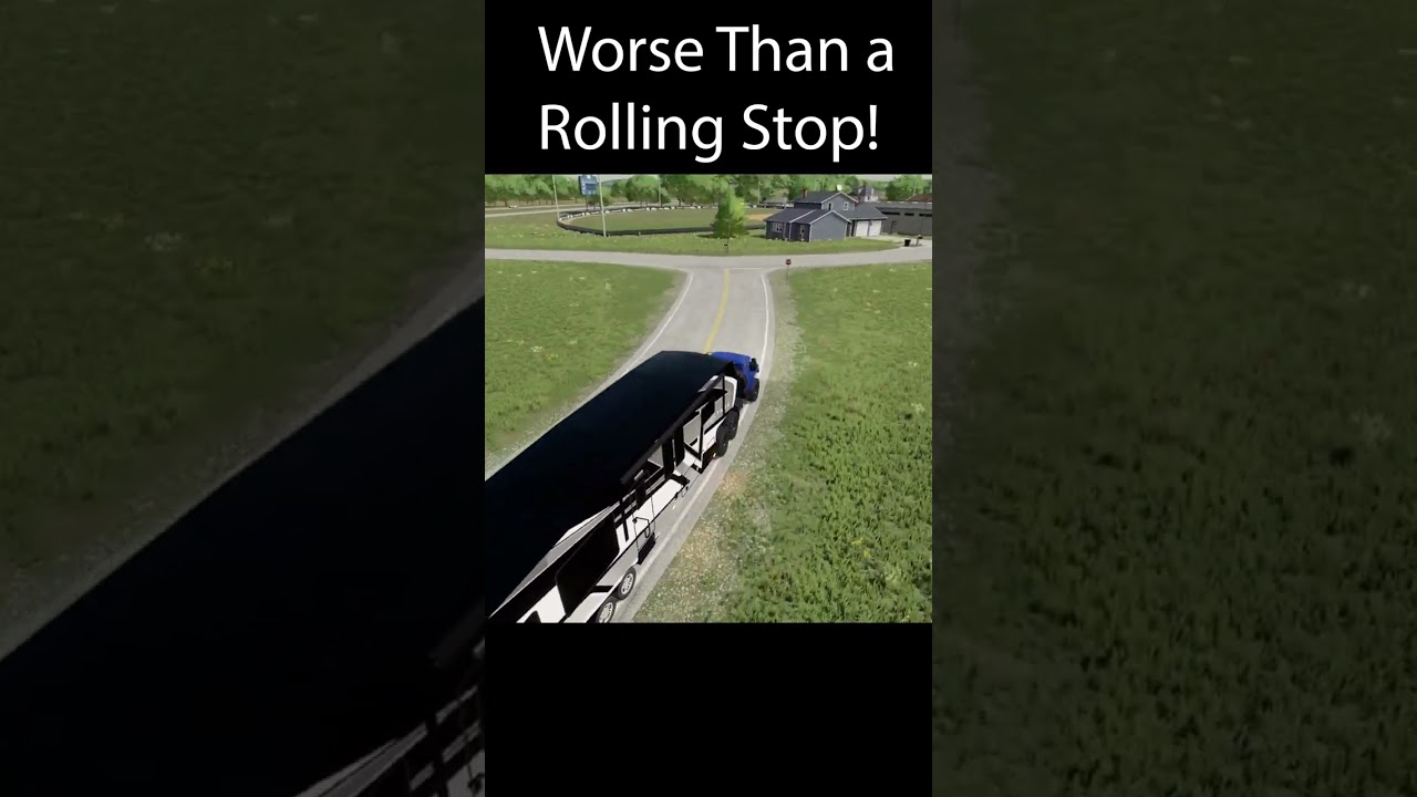 Worse than a Rolling Stop! 