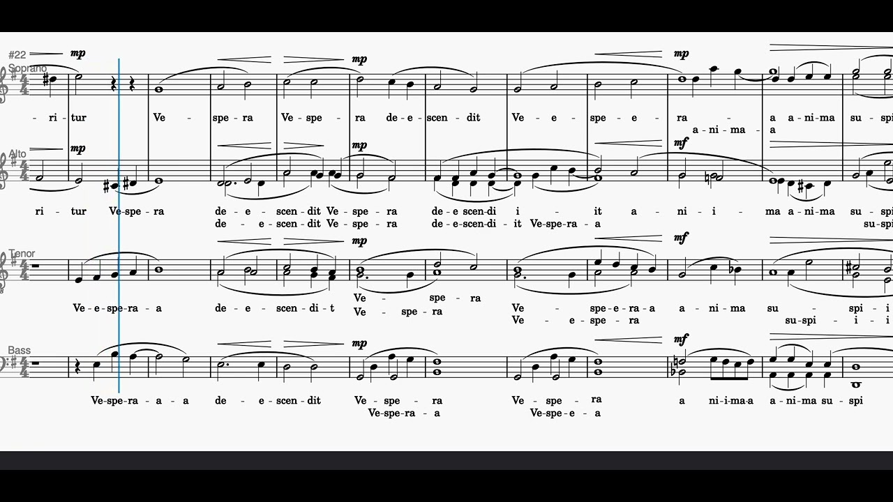 Vespera (SSAATTBB) | Jamie Tsui