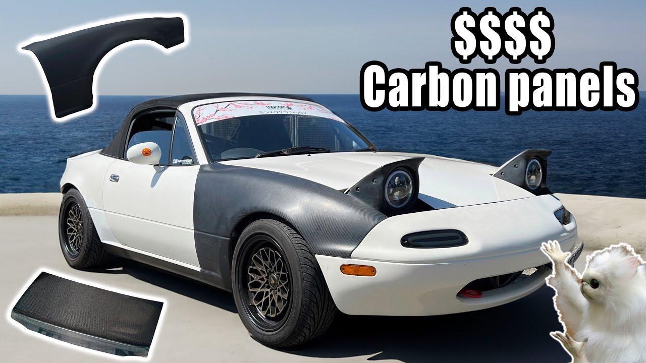MX5 gets $$$$ Carbon Panels & Front Jacking Bar