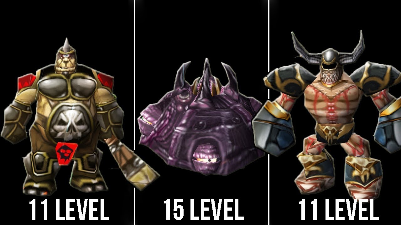 Warcraft 3. Level 10+ creeps.