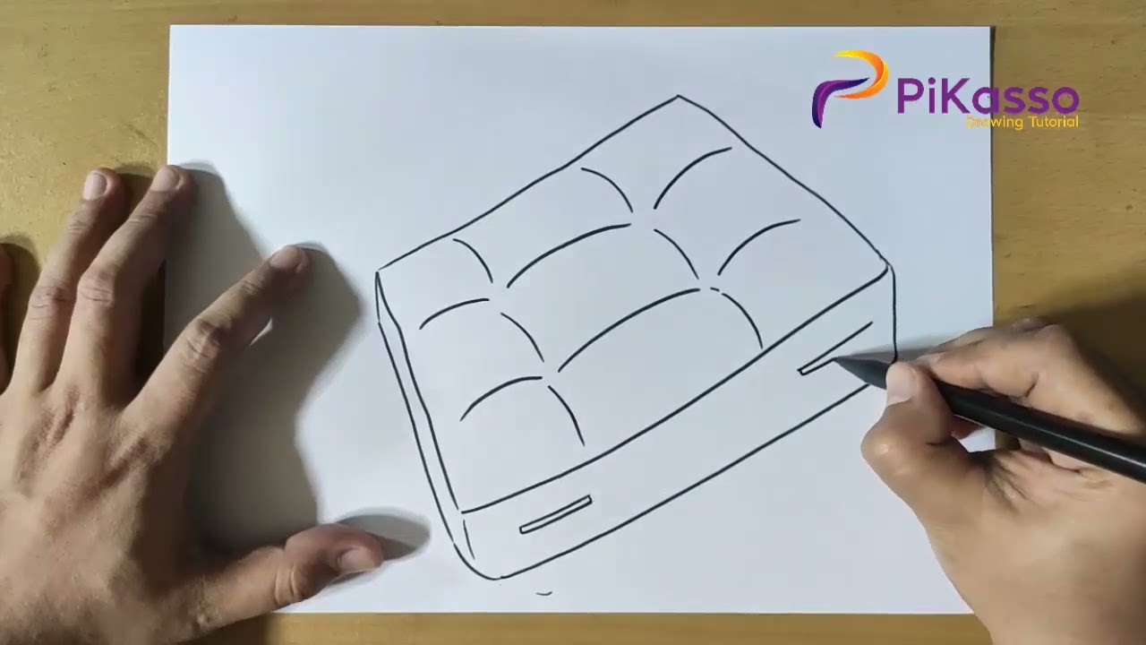 How to Draw a Bed Mattress Very Easily