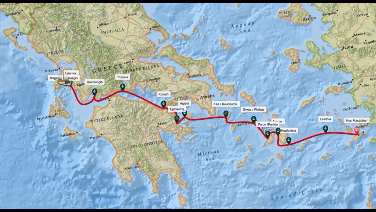 Segeltörn von Kos nach Lefkas im Sept/Okt 2022