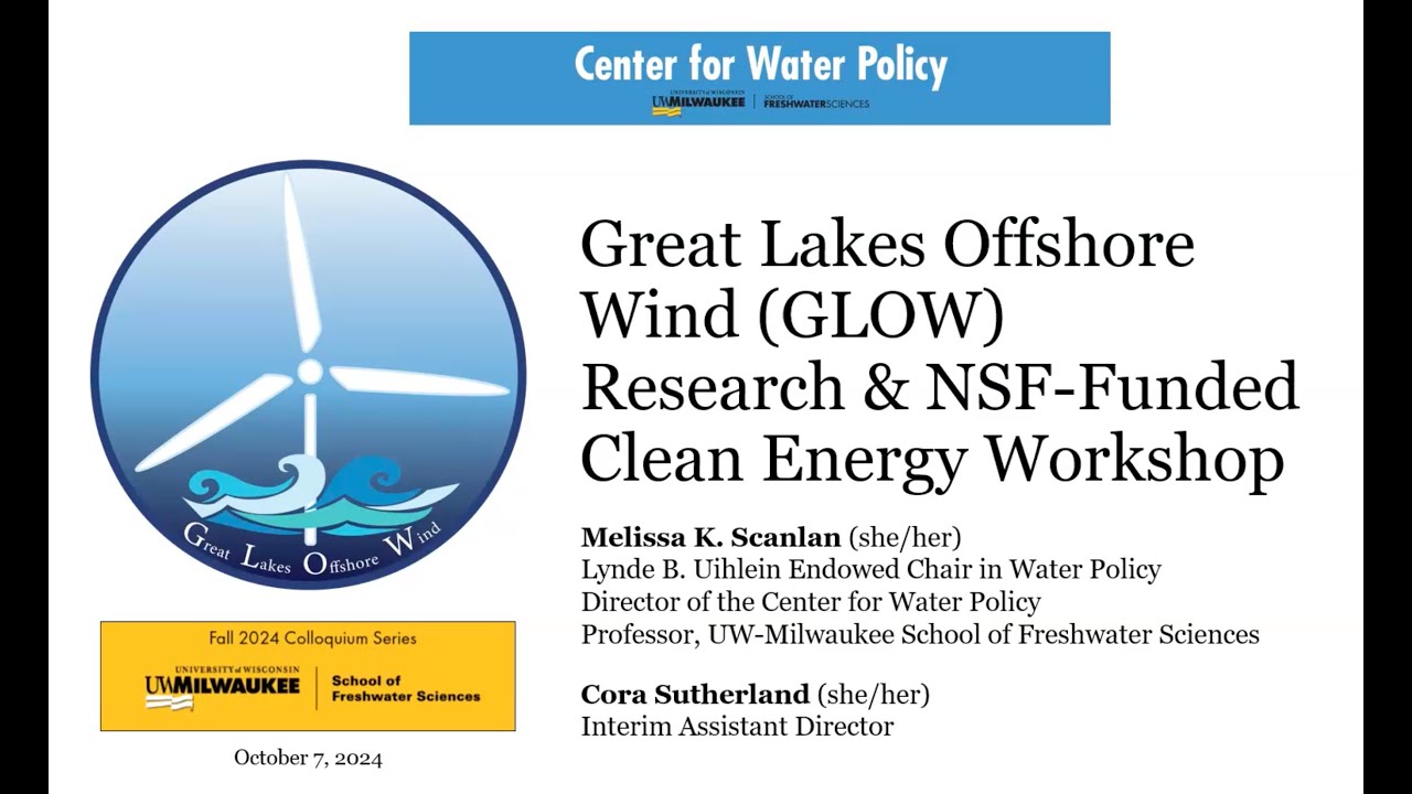 Great Lakes Offshore Wind (GLOW): Legal design choices and research questions