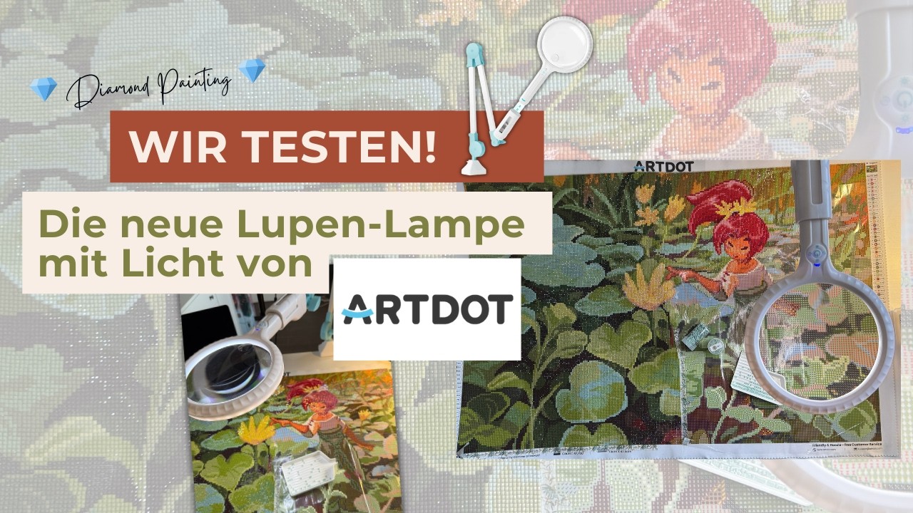 Lupen-Lampe 💎 ARTDOT 💎Vergleich & Test 💎Diamond Painting Hobby