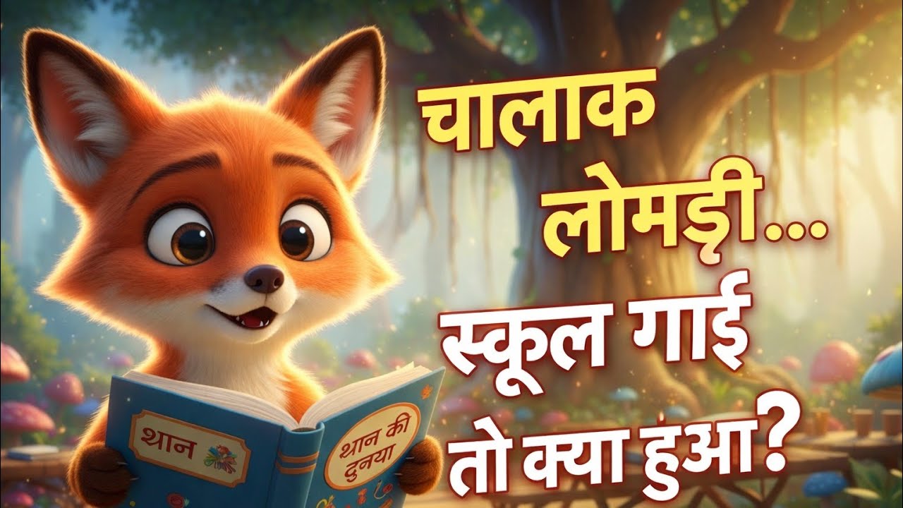 चालाकी नहीं, पढ़ाई जीती! | Fox Moral Story Hindi | Cartoon Story #cartoon #animals #viral #wolf 