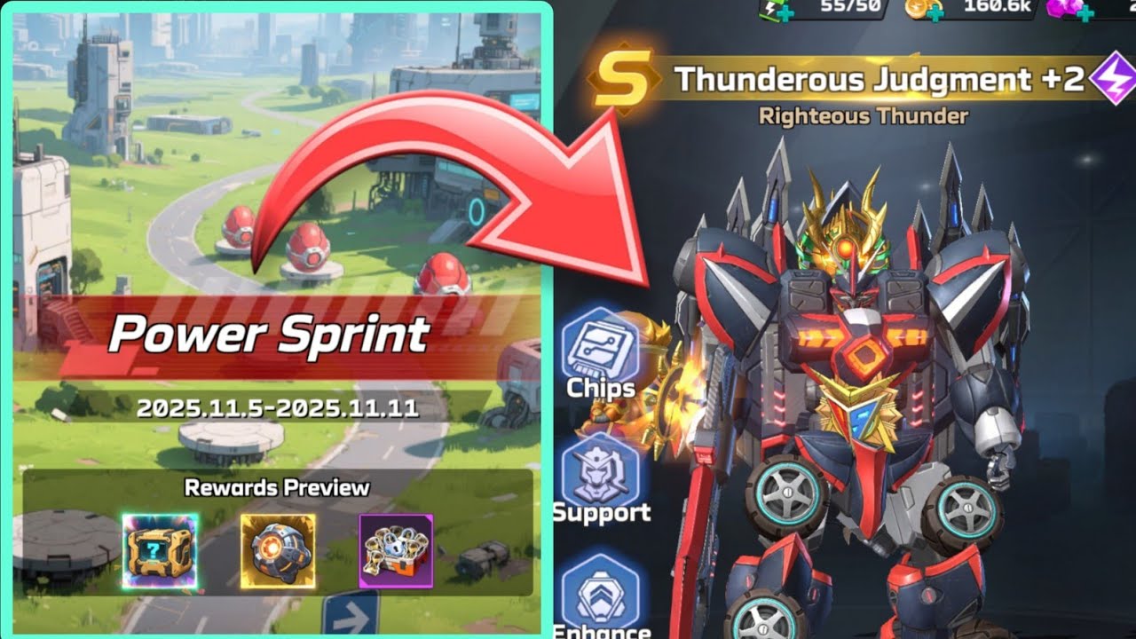 Upgrade in Power Sprint ...!!!  Mech Assemble Zombie Swarm 
