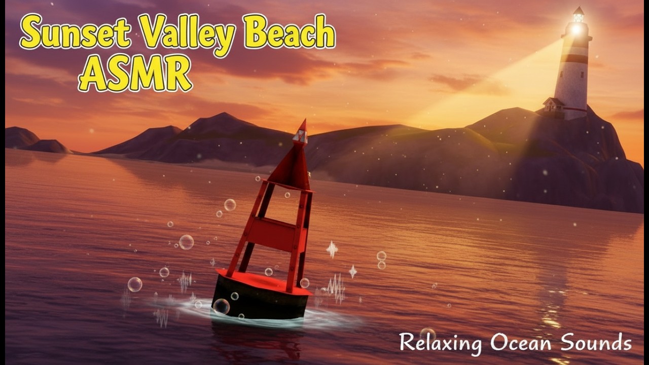 The Sims 3 Ambience: Sunset Valley Beach 🌊 (ASMR Ocean Sounds & Nostalgia)