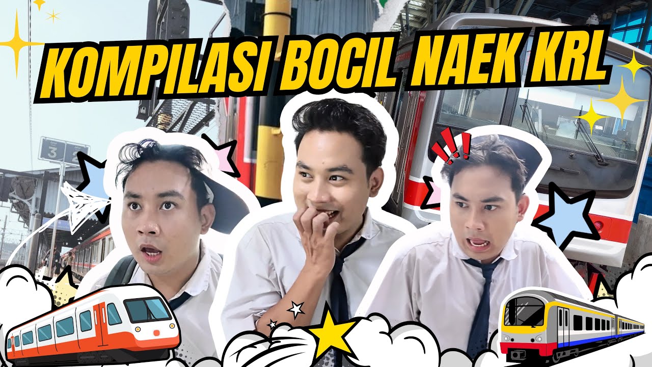 [KOMPILASI] LIBURAN BOCIL NAIK KERETA KRL 😱 ADA KERETA ALIEN 👽 ⁉️