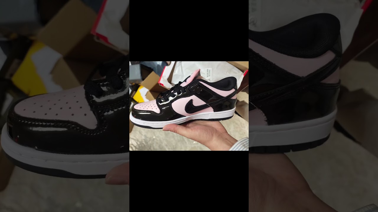 NIKE dunk low ess pink black #shoes #trending#shoestyle #nike  #schoolshoes #like #youtubeshorts