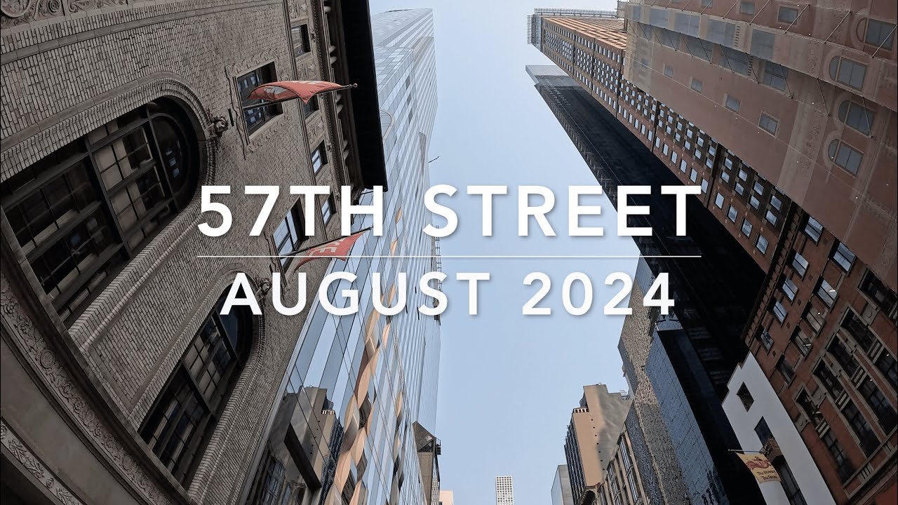 NEW YORK CITY Walking Tour [4K] - 57th Street