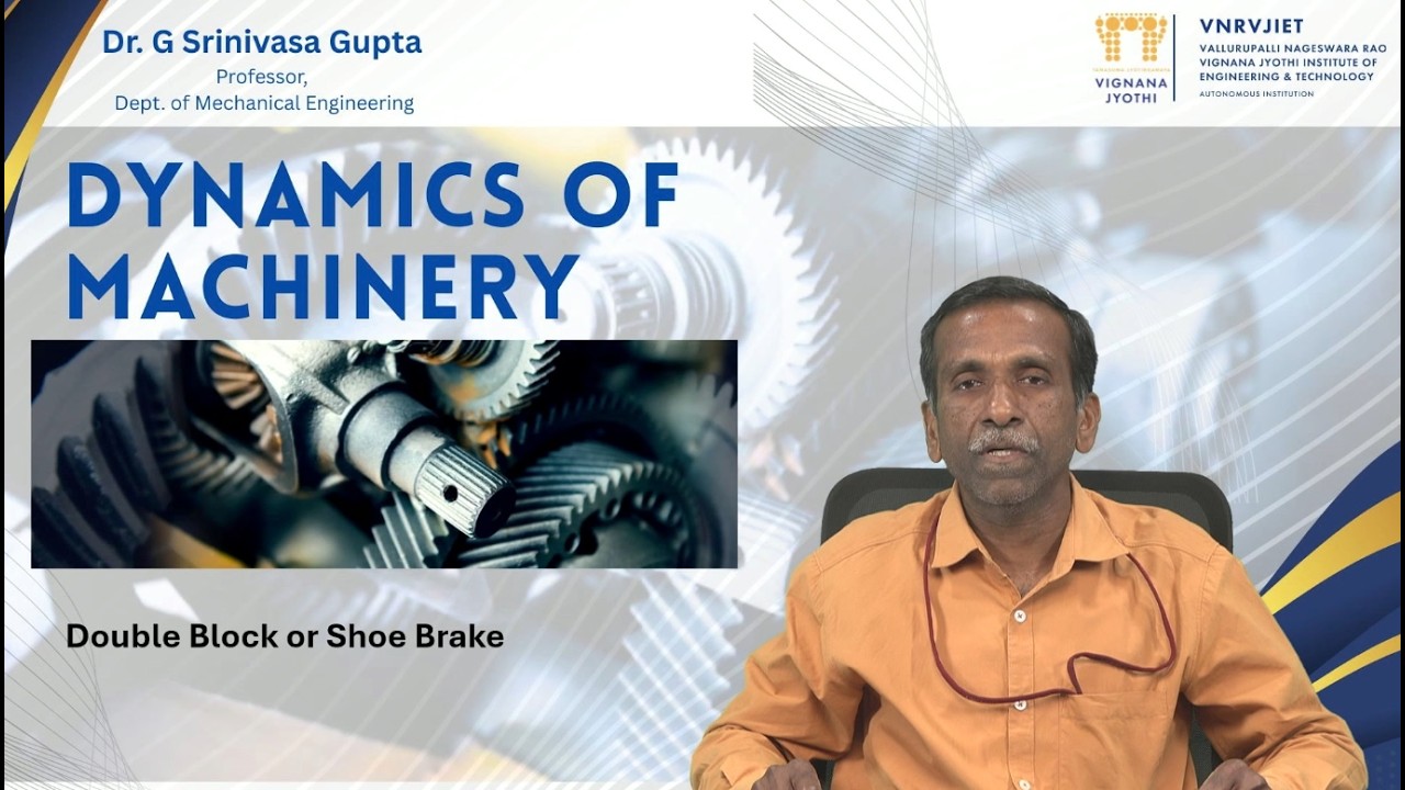 Double block or Shoe Brake by Dr. G Srinivasa Gupta