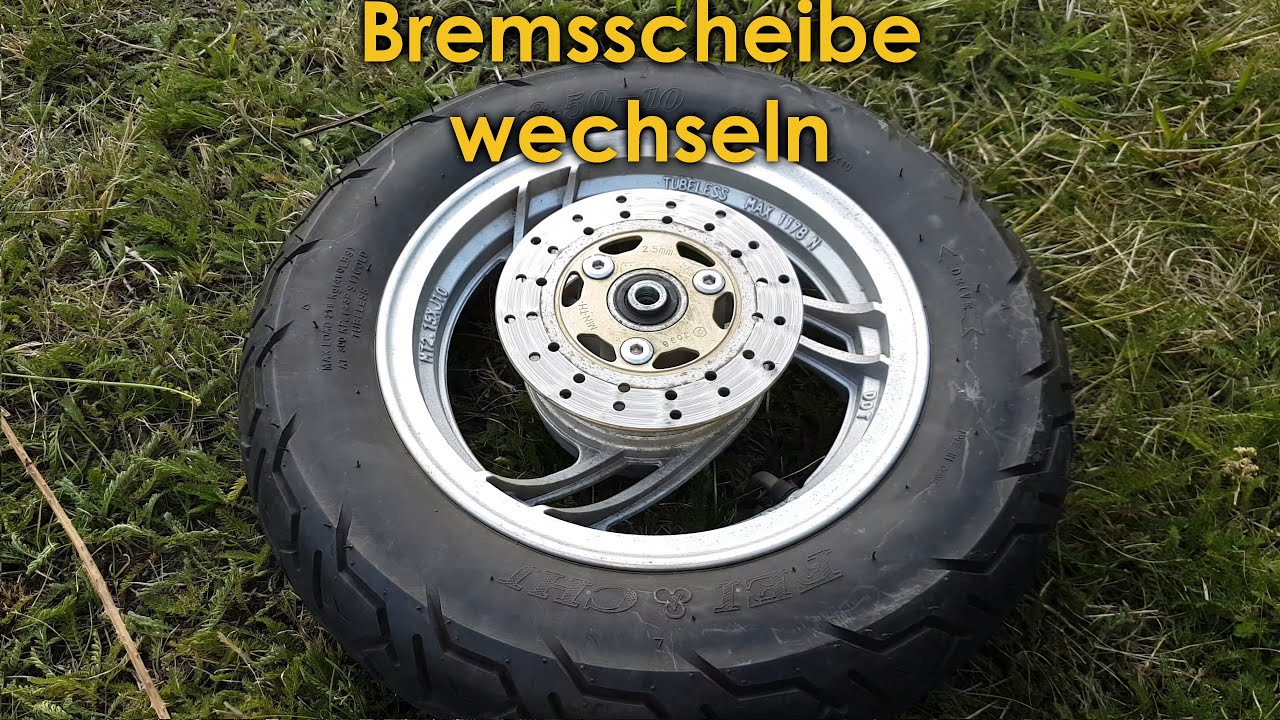 Bremsscheibe wechseln an der Vorderachse | 4 Takt Chinaroller JINLUN