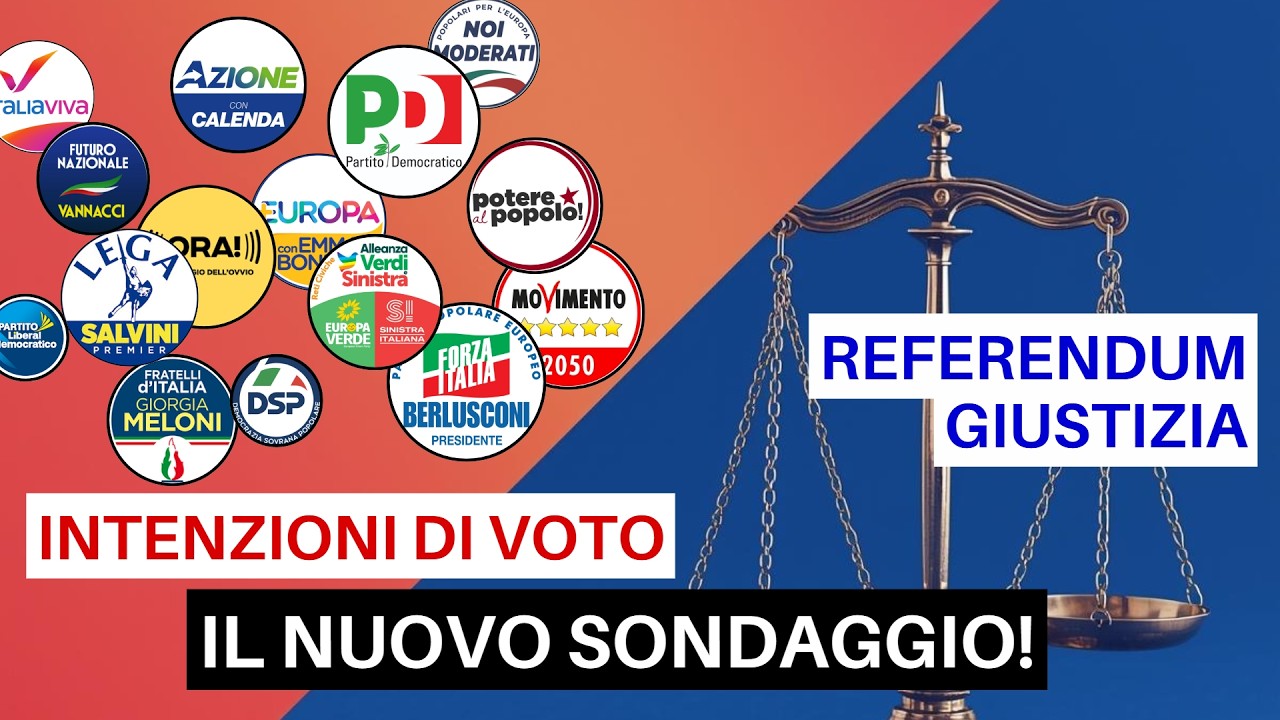 Intenzioni di voto e Referendum, il NUOVO SONDAGGIO BiDiMedia
