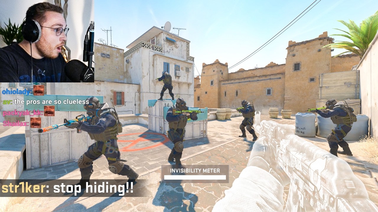 Can 2 Invisible Noobs Beat 5 Global Elites (2v5)