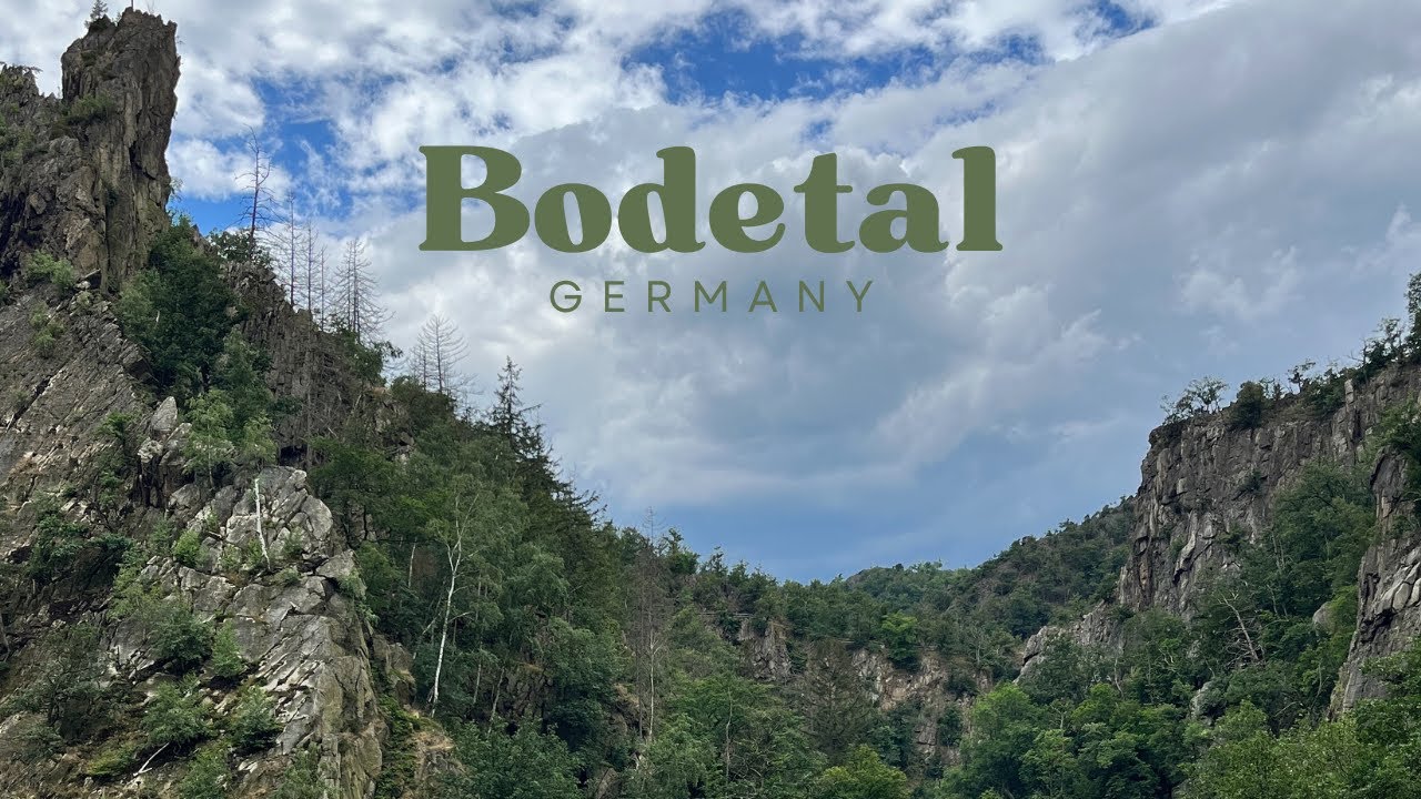 Hiking the challenging trail at the Bode Valley (Bodetal) in Germany