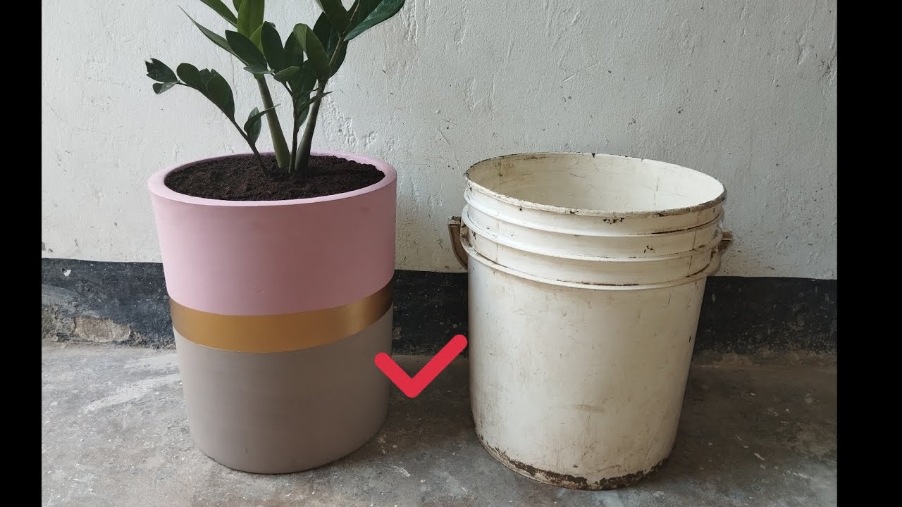 haz tus propias macetas de cemento muy fácil 😱