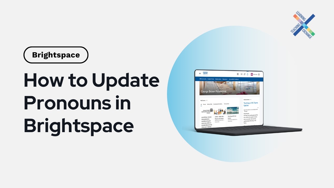 How to Update Your Pronouns in Brightspace