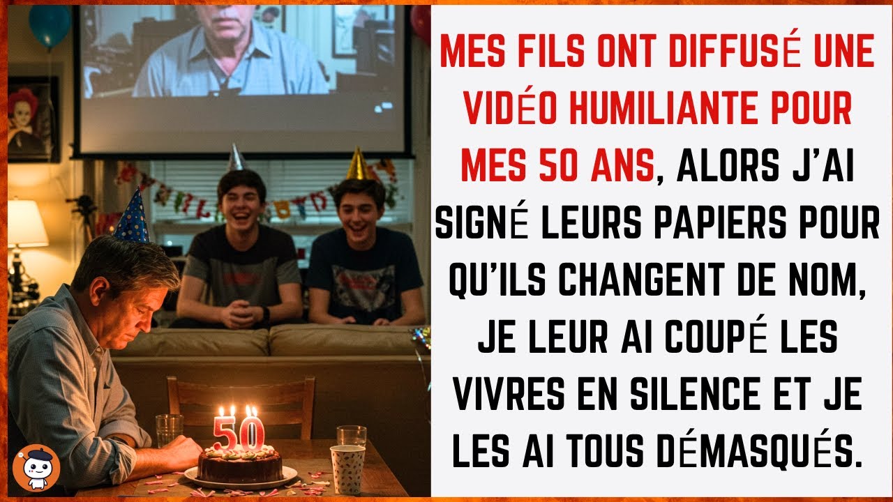 Mes fils m’ont humilié à mon anniversaire… je leur ai signé leurs papiers de changement de nom.