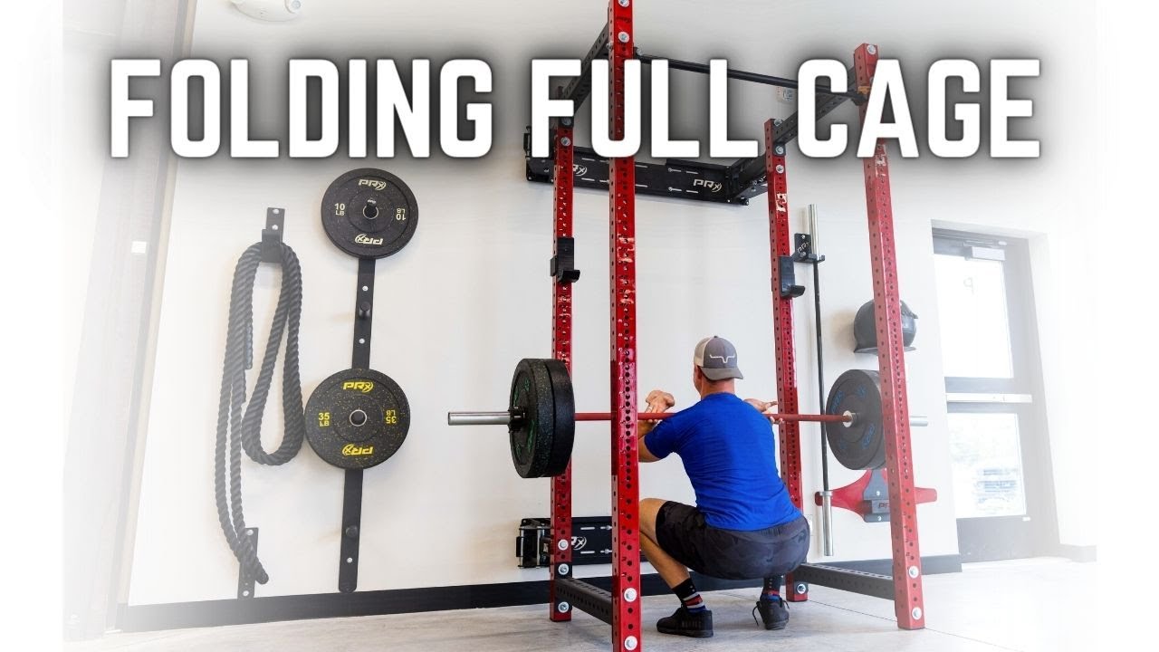 The NEW Folding Full Cage Squat Rack For Your Home Gym 💪 #prxperformance