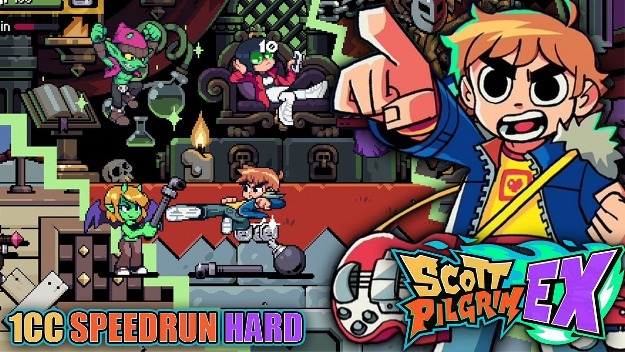 Scott Pilgrim EX - Full Game 1CC + Speedrun (Hard / New Game)