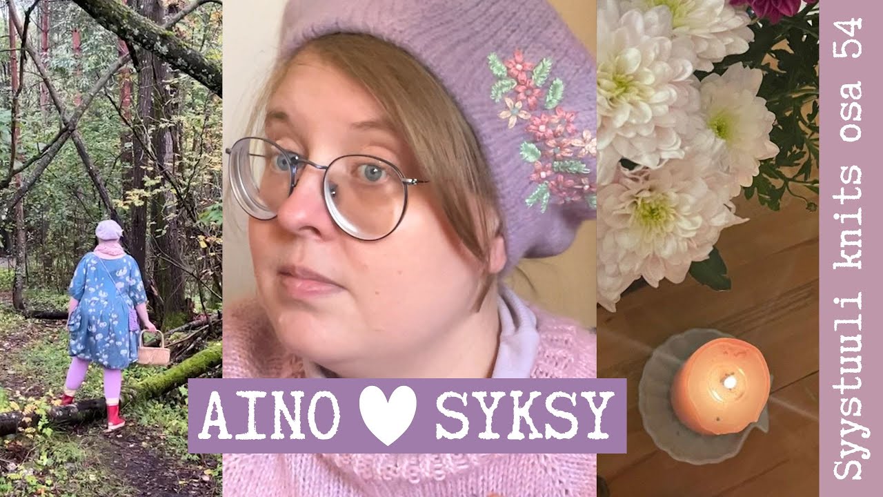 Ainon syyspipot, -huivit ja -lapaset, sienestystä ja teetä!🌻 Syksyfiilis parasta 💌 / Syystuuli knits