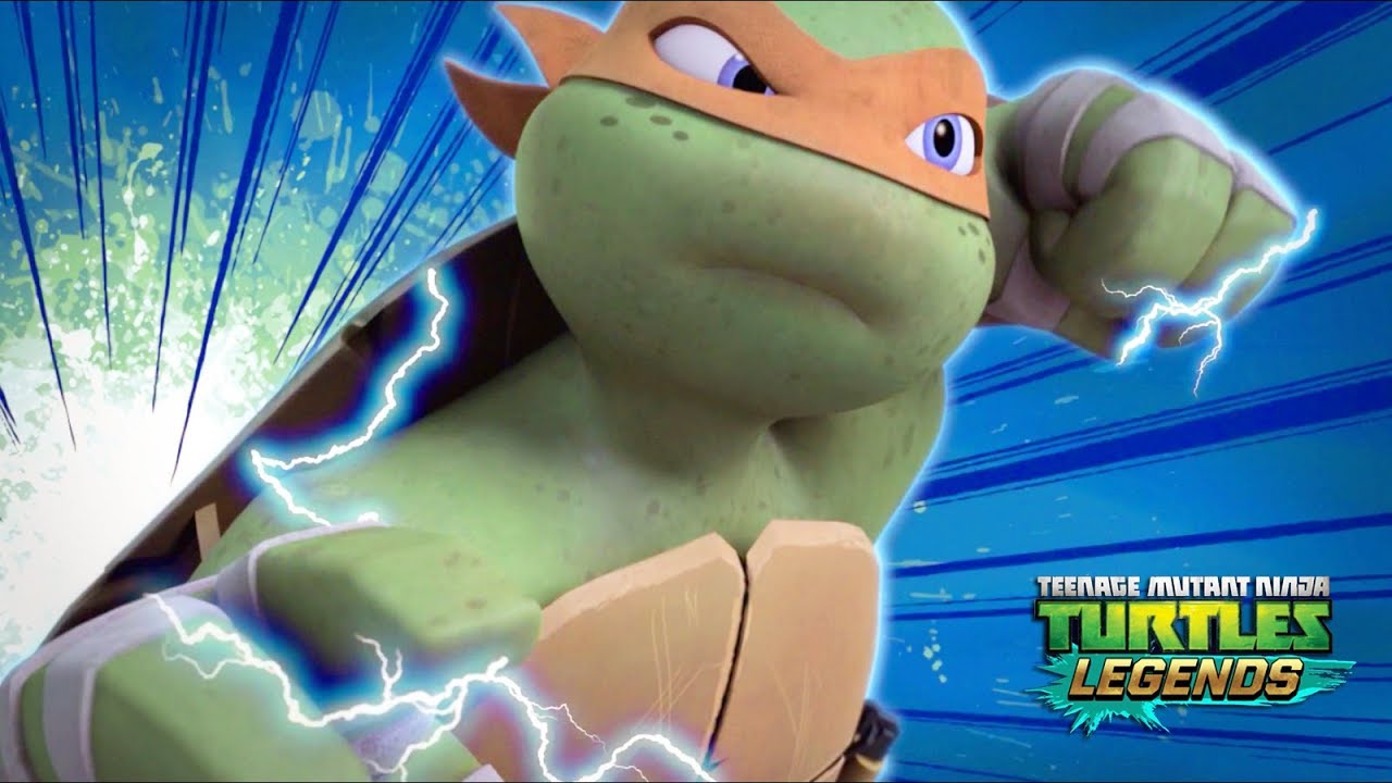 Electro Mikey Kills Newtrilizer - Teenage Mutant Ninja Turtles Legends
