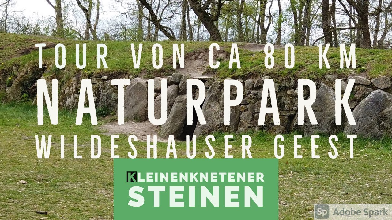 Tour von 80 KM nach Naturpark Wildeshauser Geest. Ziel ist, Die Kleinenknetener Steine