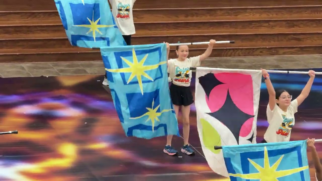 Arabelle’s First Colorguard performance 