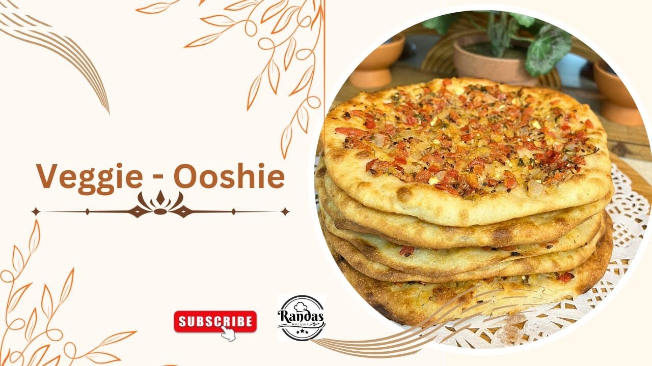 Veggie - Ooshie!! 😋 منقوشه بالخضار والزعتر الأخضر بخلطه مميزه ونتيجه اكثر من. رائعه