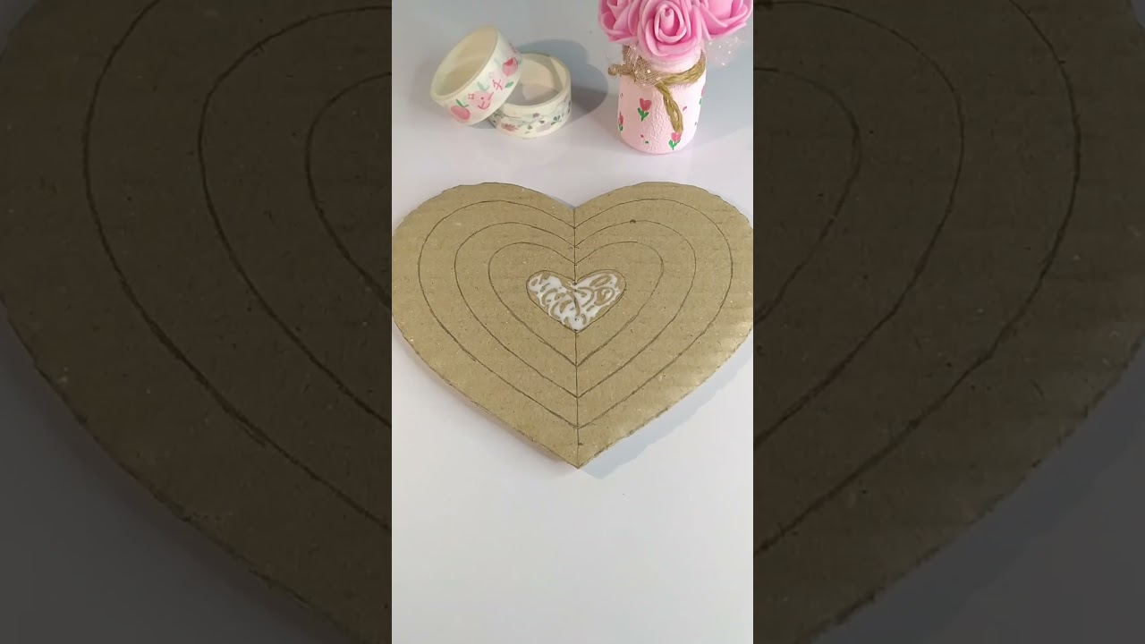 Heart tissue paper texture art ❤️ #art #diy #texture #handmade #creative #heart #artandcraft