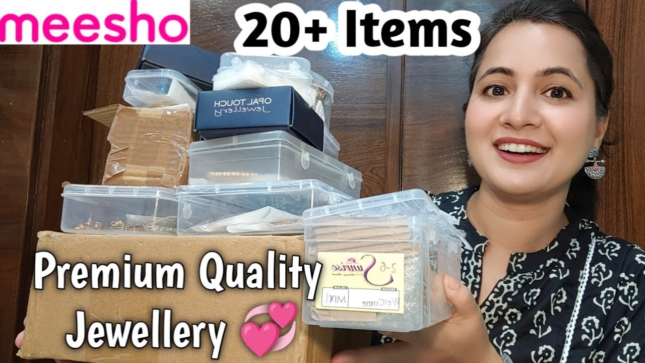 20+ Partywear Necklaces , Earrings & Bracelets | Meesho Jewellery Haul 💕 | Neema's Talk