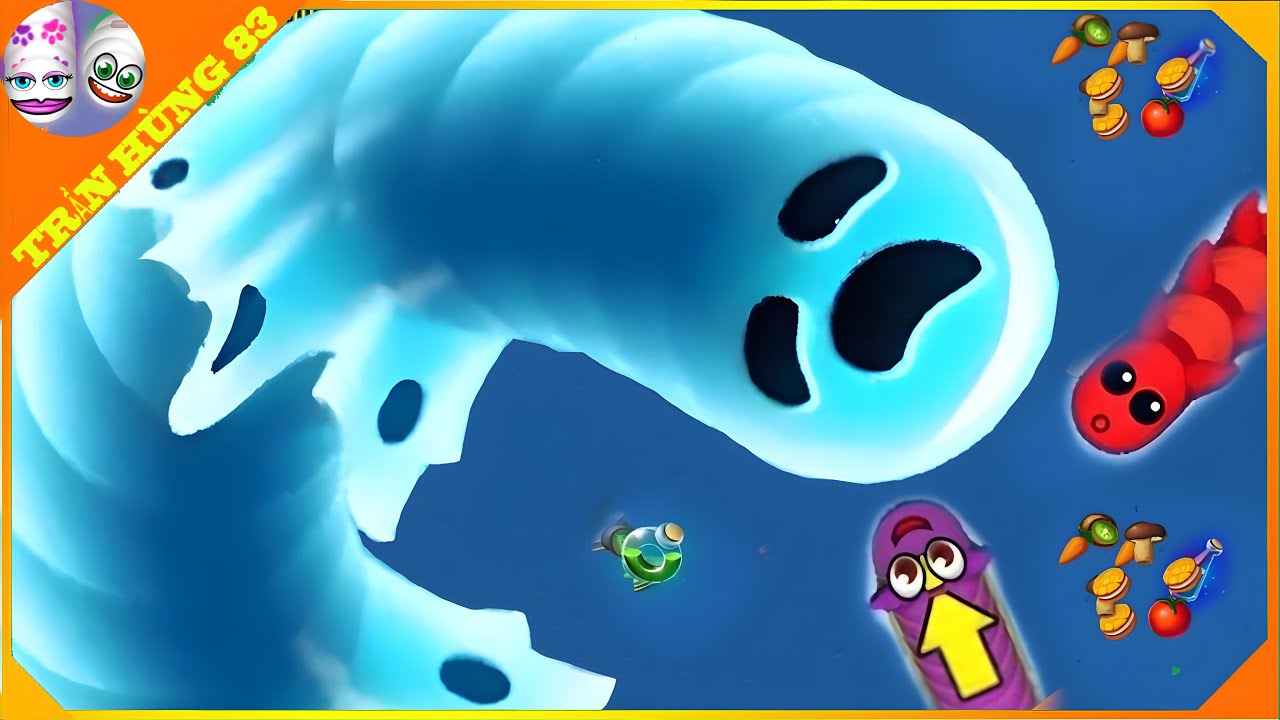 🐍WORMSZONE.IO | GIANT SLITHER SNAKE TOP 01 / Лучший игровой процесс в Epic Worms Zone! | Trần Hùn...