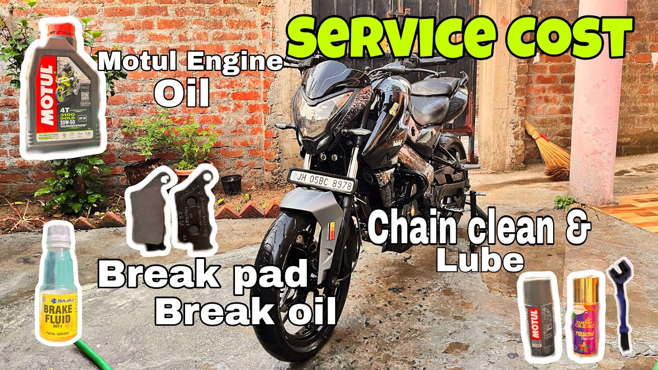 Pulsar NS200 Service || Service Cost 💸 || #motul20w-50 #motulchainspray #ns200bs3  #modifiedNS200