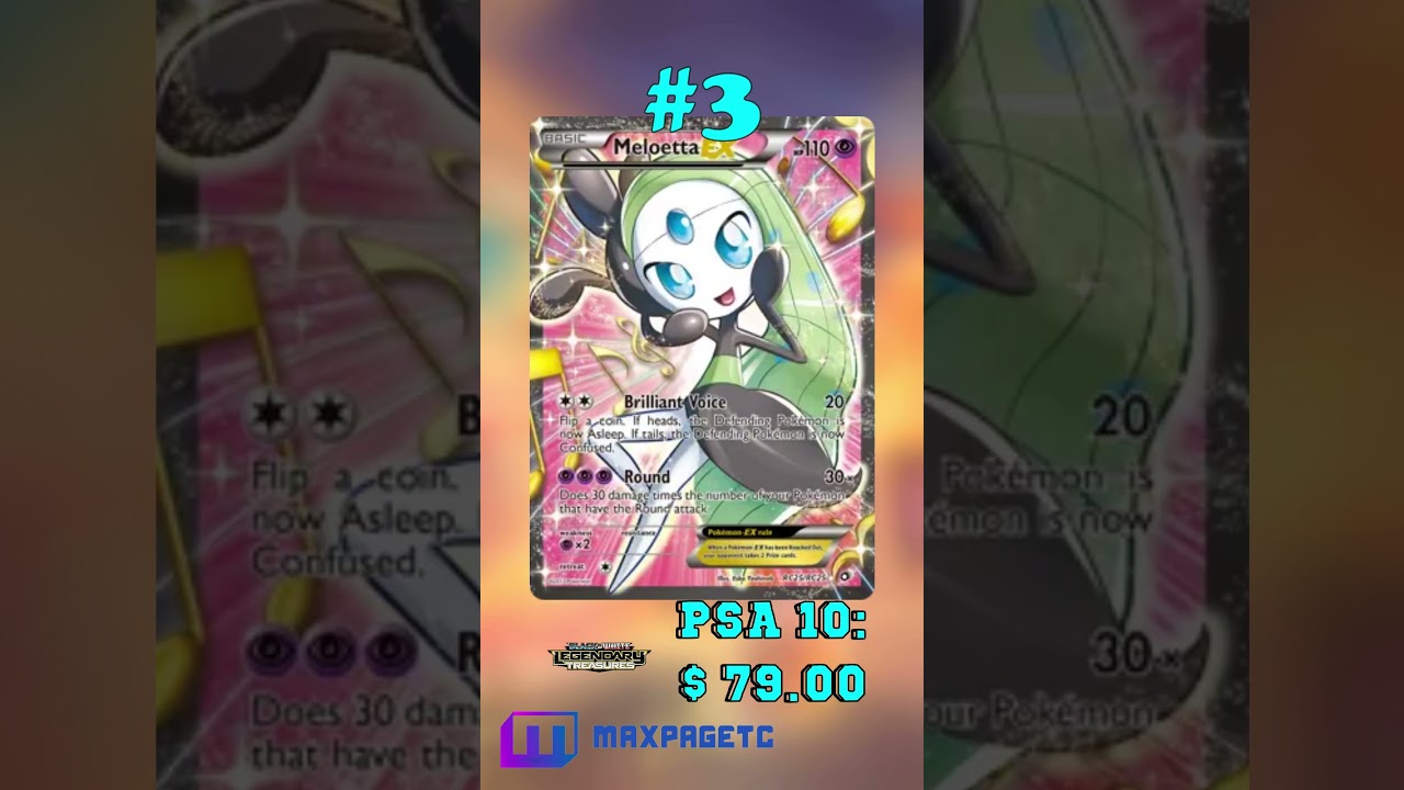 Top 5 Meloetta Pok&eacute;mon Cards #tcg#pok&eacute;mon#meloetta