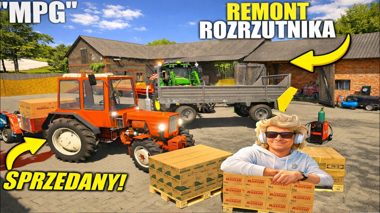 🔥SPRZEDAŁAM WŁADKA ZA OGROMNĄ KASĘ!😱I WYREMONTOWAŁAM RORZUTNIK PO WYPADKU!😍 #MPG [#551] FS22
