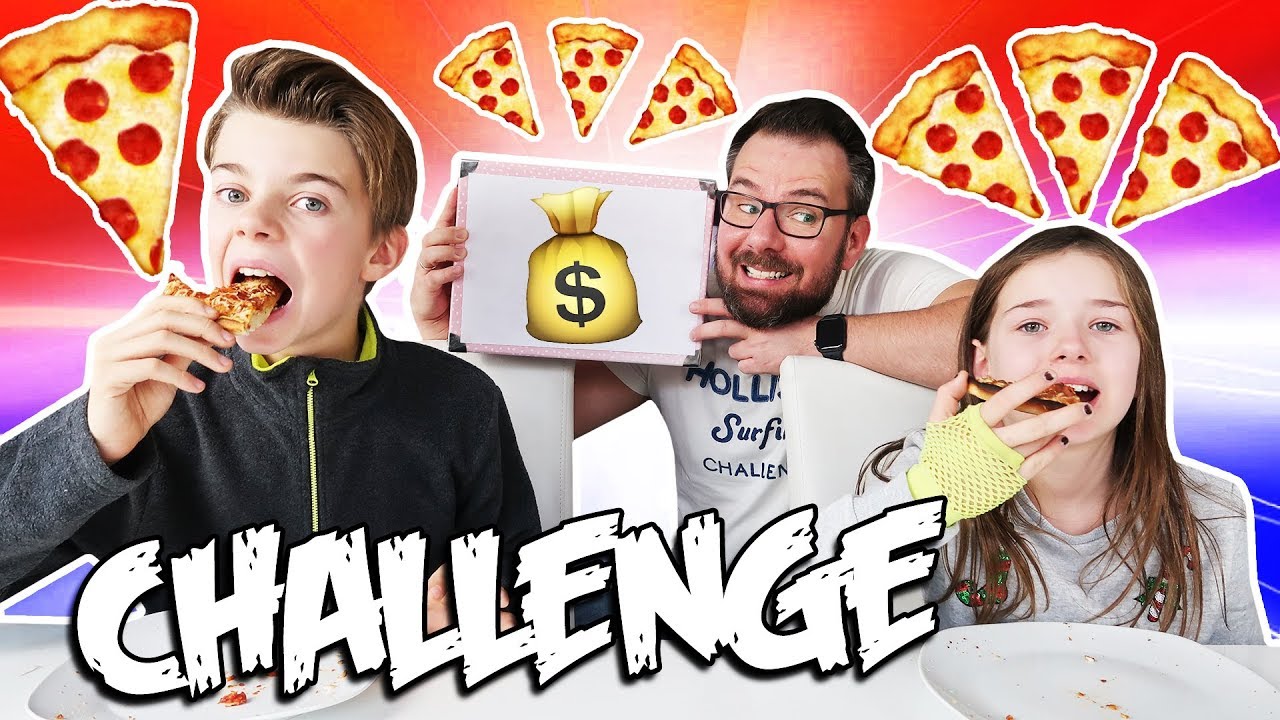 Wer MEHR PIZZA 🍕 isst, bekommt einen PREIS 📱 Lulu & Leon