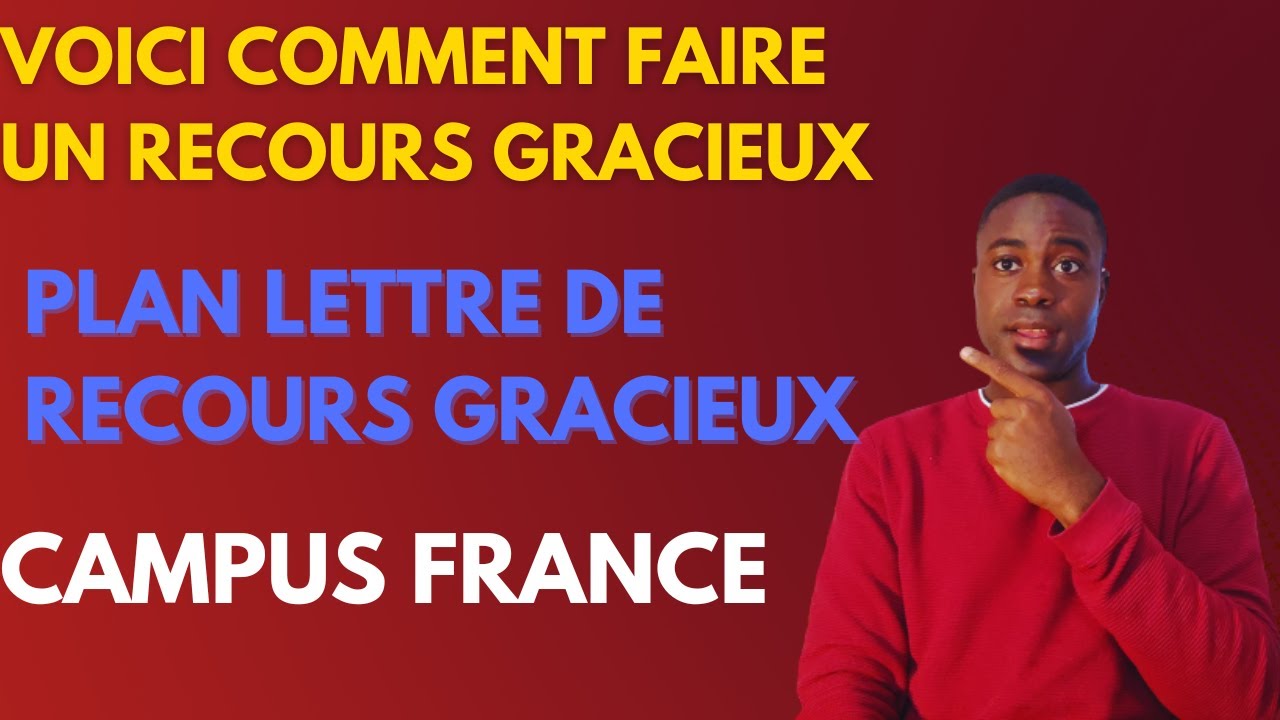 Voici comment faire un recours gracieux ??/ plan lettre de recours gracieux