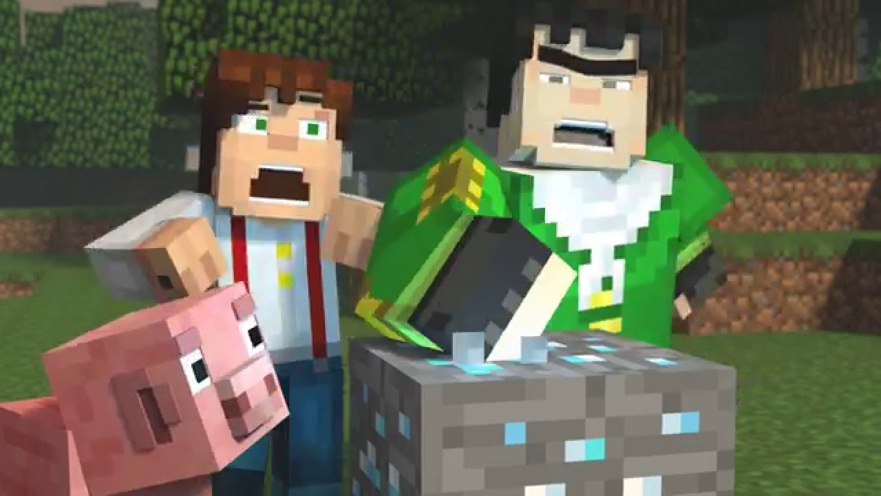Cut Pickaxe Collab Scene (Minecraft Animation)