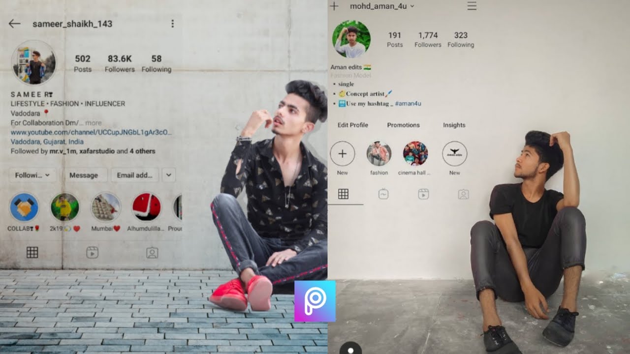 PicsArt Instagram  profile photo editing | Instagram viral photo editing (Vaibhav creation)