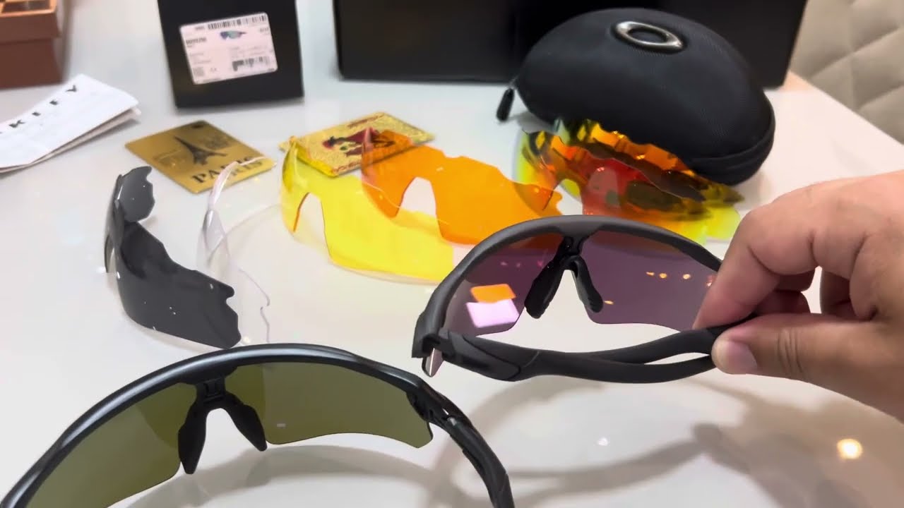 Comparação Oakley Radar EV Path original vs réplica