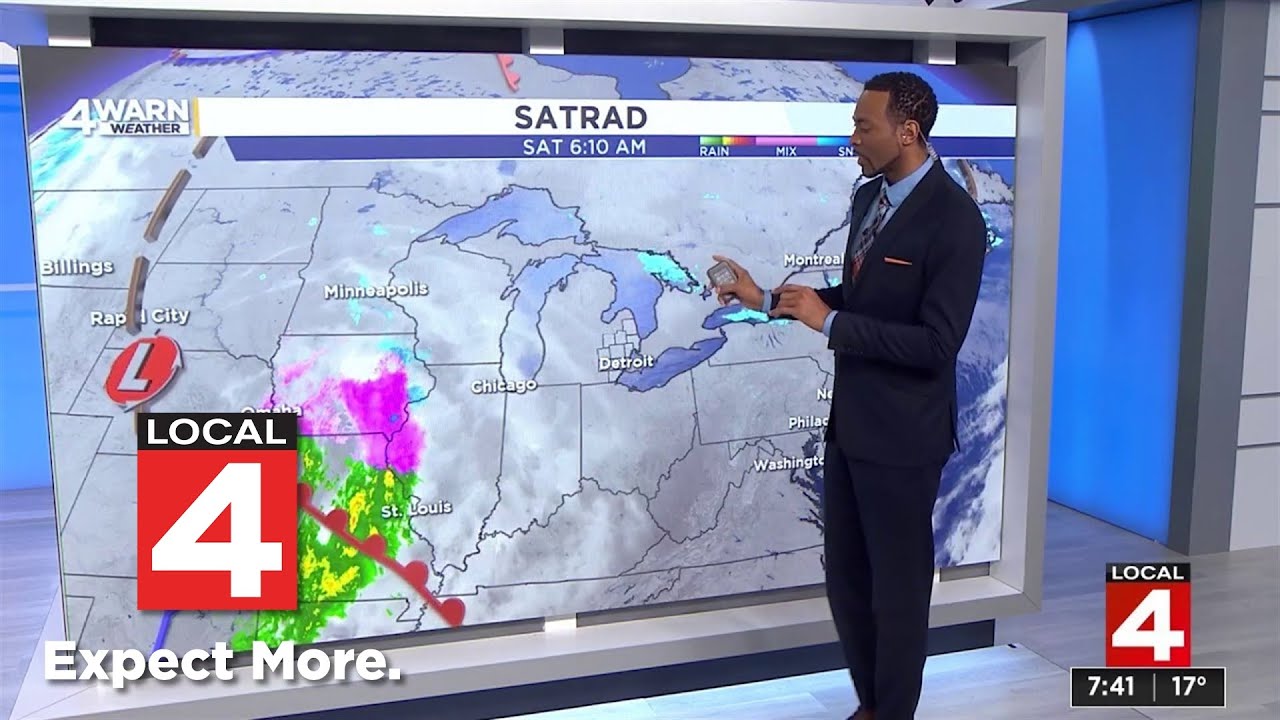 Metro Detroit weather forecast 7:45 a.m. Update -- Dec. 14, 2024