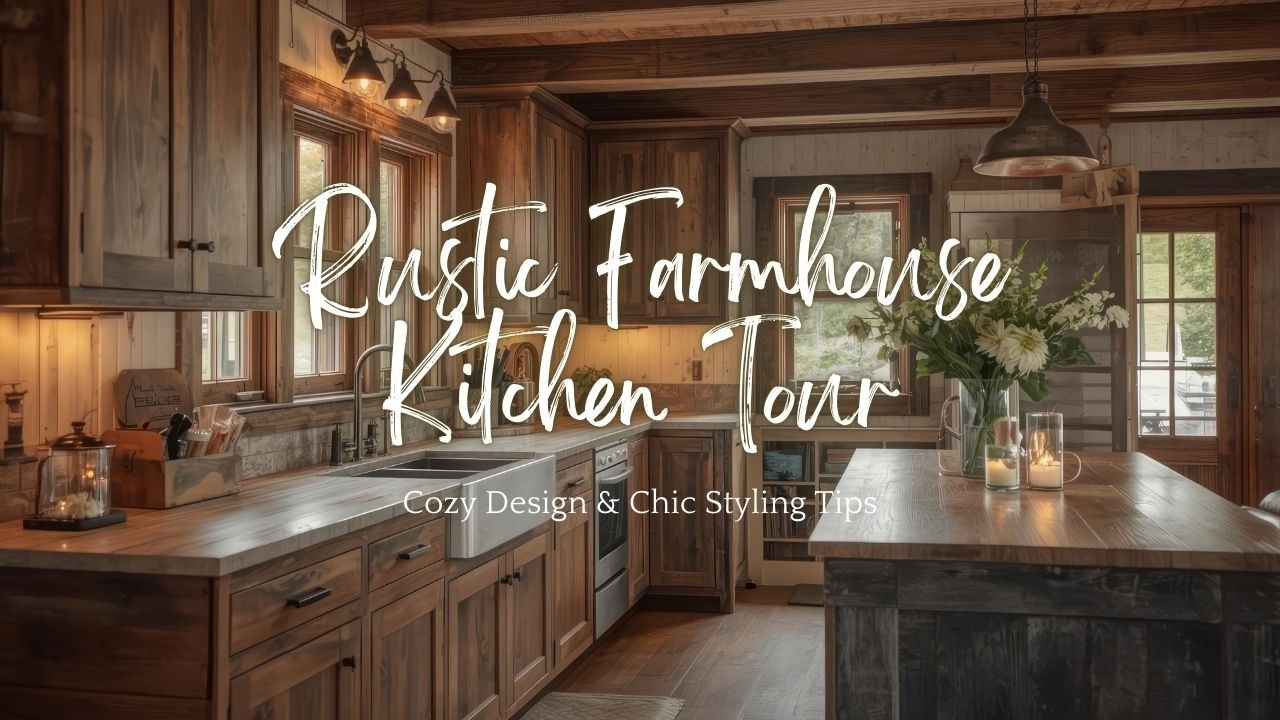 Rustic Farmhouse Kitchen Tour | Cozy Design & Chic Styling Tips