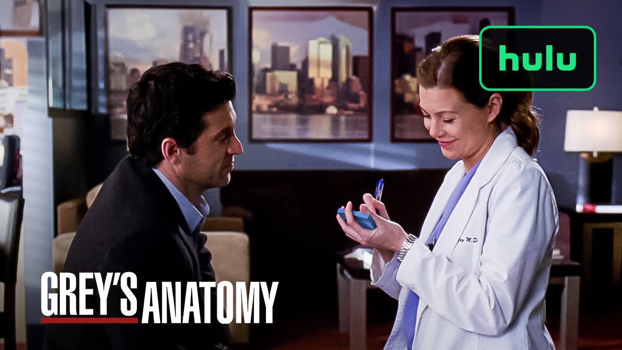 Meredith and Derek&rsquo;s Romantic &ldquo;Post-it&rdquo; Wedding | Grey&rsquo;s Anatomy | Hulu