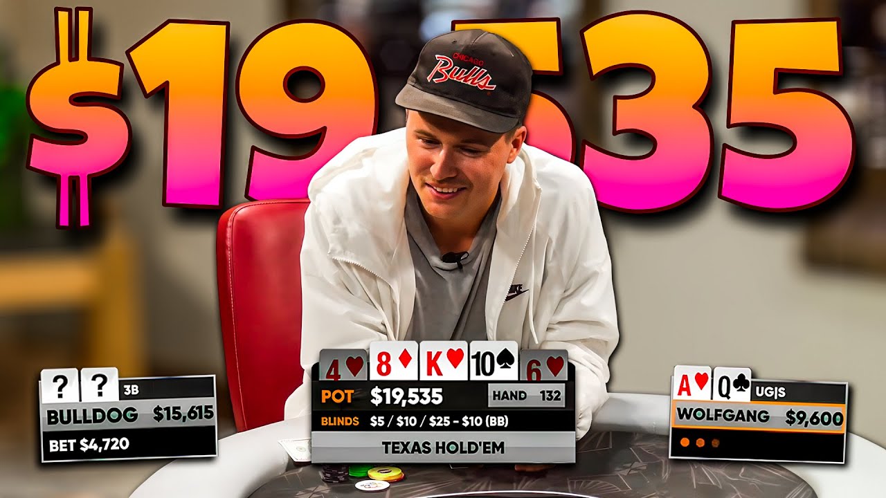 Can I Make a $20,000 HERO CALL with ACE HIGH?! $5/10/25 at The Lodge! | Poker Vlog #254