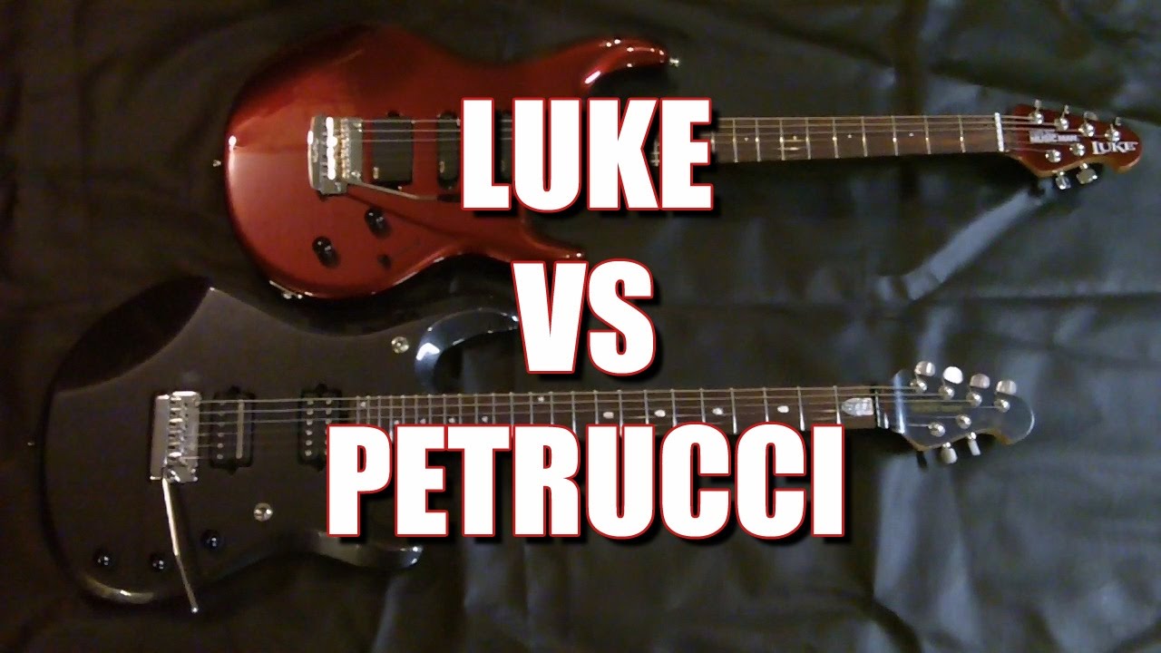 LUKE and Petrucci Ernie Ball Music Man comparison